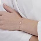 Pırlanta İncili Kalp Bileklik