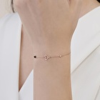 Pırlanta Spinel Taşlı Kalp Bileklik