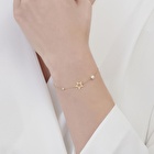 Pırlanta İncili Yıldız Bileklik