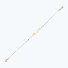 Pırlanta İncili Kalp Bileklik