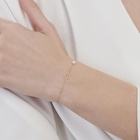 Pırlanta İncili Çiçek Bileklik