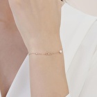 Pırlanta İncili Kelebek Bileklik