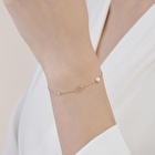 Pırlanta İncili Çiçek Bileklik