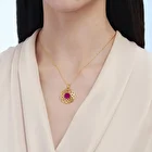 22 Ayar Altınbaş Mandala Kolye