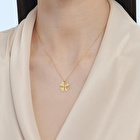 22 Ayar Altın Yonca Kolye