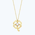 22 Ayar Altın Tektaş Yonca Kolye