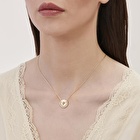 Altın P Harfi Kolye