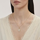 Altın D Harfi Kolye