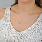 Altın Sallantılı Halka Kolye