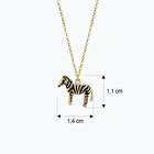 Altın Zebra Kolye