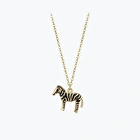 Altın Zebra Kolye