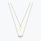 Altın İncili Yonca Kolye