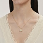 Altın Kalpli Çanta Kolye