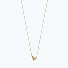 Altın Taşlı Çiçek Kolye