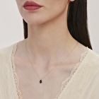 Kırmızı Taşlı Altın Kolye