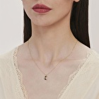 Altın Tektaş Ay Kolye