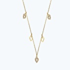 Altın Kalpli Aşk Kolye