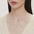 Altın Ay Yıldız Kolye