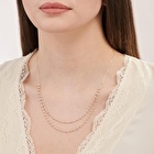 Çift Zincirli Altın Kolye