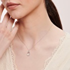 Pırlanta İncili Kuğu Kolye