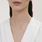 Pırlanta İncili Kar Tanesi Kolye