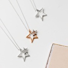 Pırlanta Yıldızlar Kolye