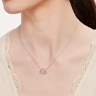 Pırlanta Lotus Çiçeği Kolye