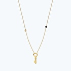 Pırlanta Spinel Taşlı Anahtar Kolye