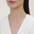 Pırlanta Spinel Taşlı Anahtar Kolye