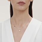 Pırlanta Spinel Taşlı İstiridye Kolye