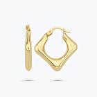 Altın Kare Halka Küpe