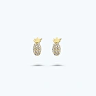 Altın Ananas Küpe