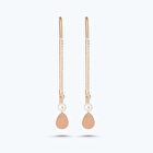 Pırlanta İncili Damla Küpe