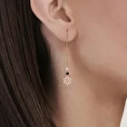 Pırlanta Spinel Taşlı Çiçek Küpe