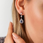 Pırlanta Safir Küpe