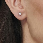 Pırlanta Tektaş Küpe