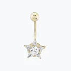Altın Yıldız Göbek Piercing