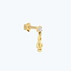 Altın Tragus Sol Anahtarı Piercing