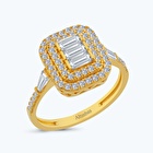 22 Ayar Altın Baget Yüzük