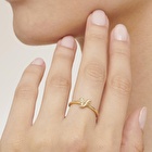 Altın Sincap Figürlü Yüzük