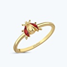 Altın Uğurböceği Yüzük