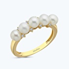 Altın Beş İncili Yüzük