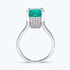 Yeşil Taşlı Altın Yüzük