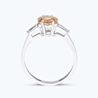 Turuncu Taşlı Altın Yüzük