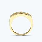 Altın Taşlı Zincir Yüzük