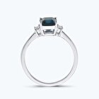 Pırlanta Emerald Topaz Yüzük