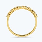 Pırlanta Yarım Tur Yüzük