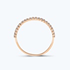 Pırlanta Yarım Tur Yüzük