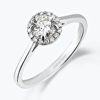 Pırlanta Topaz Taşlı Yüzük