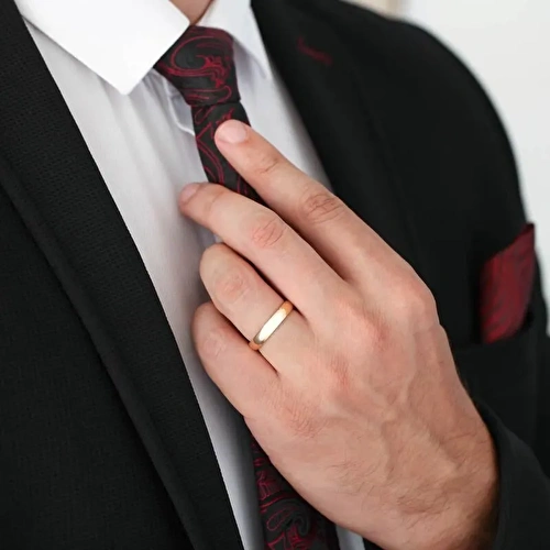 Altın Klasik Bombeli İkili Alyans